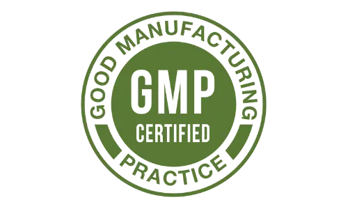 GMP certified facility badge